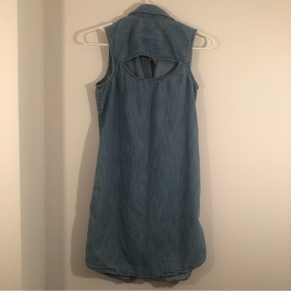 So Sleeveless Midi Jean Dress with partial open back - Picture 2 of 7